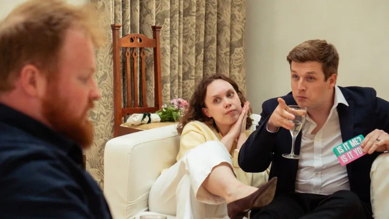 Alex Lake, Heather Striplin and Daniel Bates in Baby Sister
